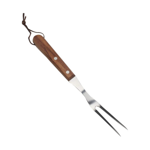 OFFSCH 1pc Stainless Steel Barbecue Fork Grill Skewers for Outdoor Grill Fondue Skewers Roasting Sticks Hot Dog Fork Metal Skewers for Grilling Outdoor Bbq Stainless Skewer Wooden Corn