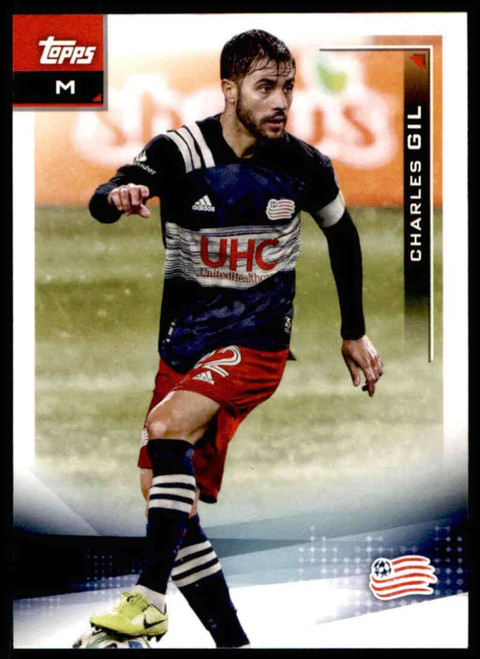 2021 Topps MLS #116 Charles Gil New England Revolution Soccer Futbol Trading Card