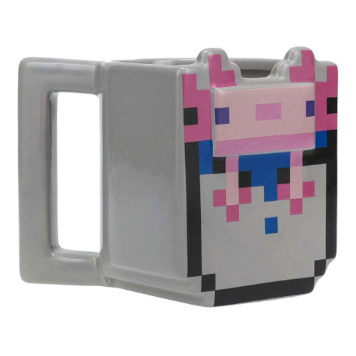 Paladone Minecraft Axolotl Shaped Mug Novelty Minecraft Merch 400Ml (13 Fl Oz)