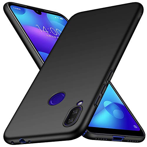 Toppix Case for Xiaomi Redmi Note 7, Hard PC Backcover [Anti-Scratch] [Ultra-Light] Super Slim Protective Cover for Xiaomi Redmi Note 7 (Black)