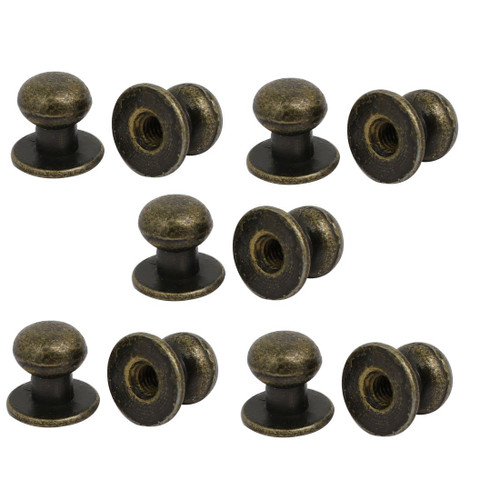 uxcell Jewelry Box Gift Case 12mmx11mm Metal Pull Handle Knobs Bronze Tone 10pcs