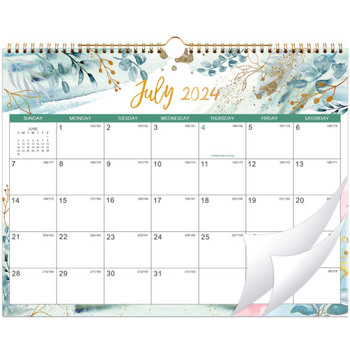 2024 Wall Calendar - 2024 Calendar from January 2024 to December 2024, 14.6''x11.5'', 12 Monthly Calendar with Large Blocks and Julian Dates, Perfect Calendar 2024 for Easy Planning