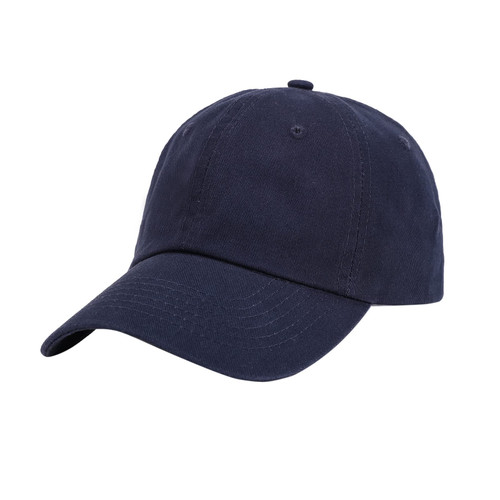 POHLARS Adjustable Size Low Profile Cotton Baseball Caps Men Women Premium Dad Hat Unstructured Plain Cap All Season(Navy)