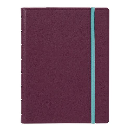 Filofax Contemporary Collection, Refillable Notebook, A5 Size, 112 Ruled, Repositionable Pages, 56 Sheets, Plum (B179524U)