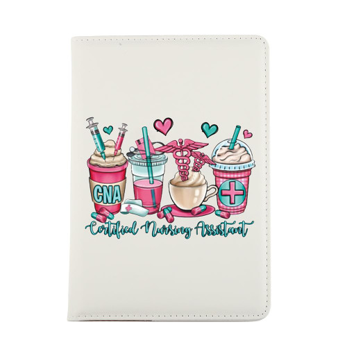 VAMSII CNA Gifts Certified Nursing Assistant Leather Notebook Journal CNA Graduation Gifts for CNA Students CNA Week Gifts (white)