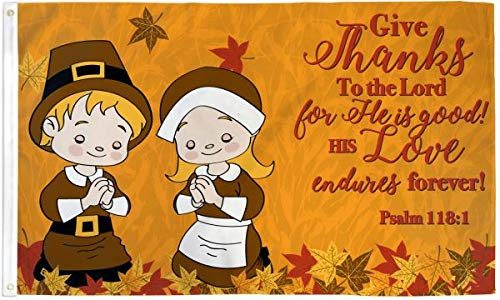 Best Flags Give Thanks 3x5ft Poly Seasonal Flag Multi