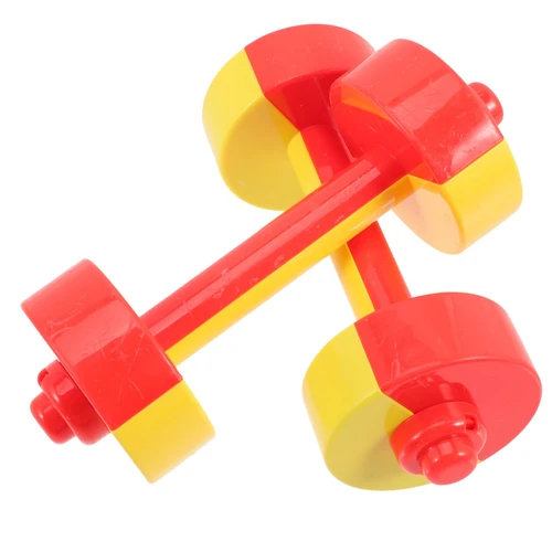CLISPEED 2pcs Children's Dumbbell Dumbell Dumbbells Plastic Barbell Toy Kids Beginner Gym Plastic Dumbbell Toy Exercise Kid Toy Exercise Barbell Home Gym Fitness Small Dumbbell Sports Abs
