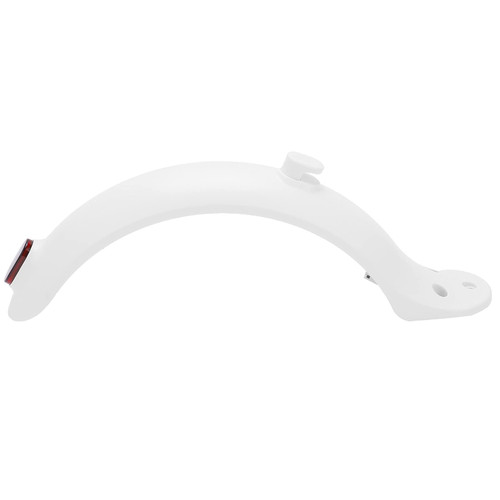 Electric Scooter Rear Mugguard, High Strength Portable Scooter Rear Mudguard Recyclable Compact with Hook and Taillight for Mijia M365(White)