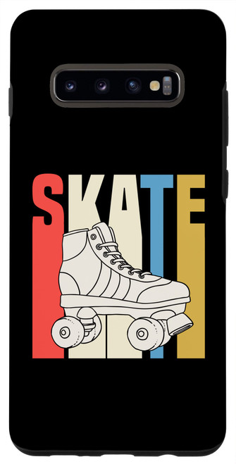 Galaxy S10+ Skate Roller Blade Retro Vintage Skating Skater Case