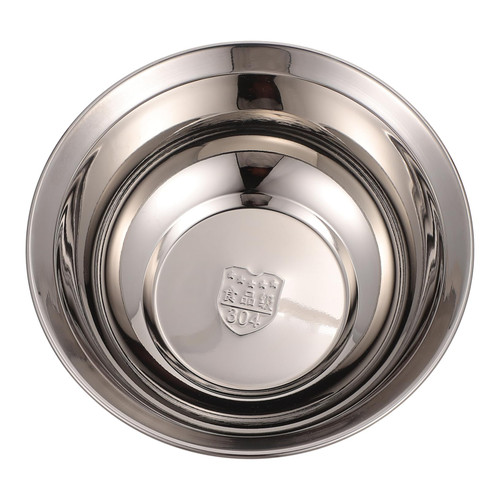 FELTECHELECTR 1pc Colored Basin Stainless Steel Soup Bowls Wash Basin Meal Prep Bowl Salad Bowls Metal Snack Bowl Japanese Noodle Bowl Kitchen Metal Bowls 304 Stainless Steel Salt Multipurpose