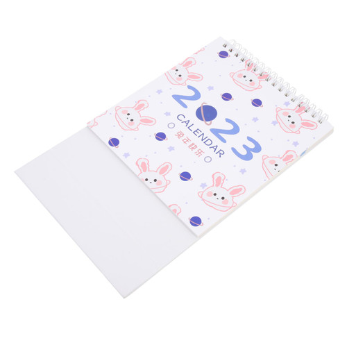 GRIRIW 2023 Desk Calendar Time Schedule Standing Calendar 2023 Standing Calendar Desktop Calendar 2022-2023 2023 Cartoon Table Calendar Desk Topper Calendars Paper Office Fold Accessories