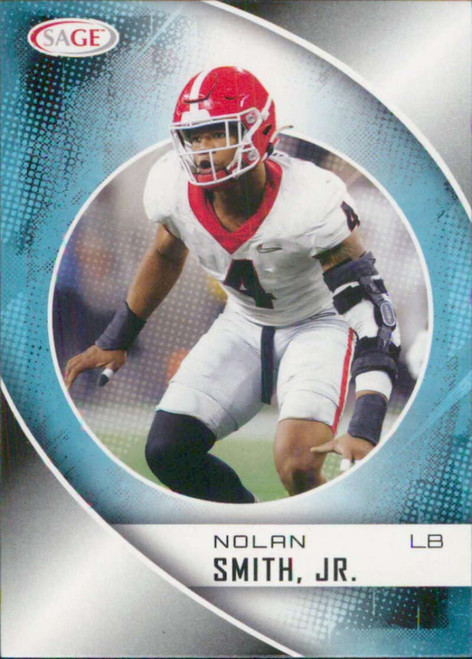 2023 SAGE Low Series #46 Nolan Smith Jr. RC Rookie Georgia Bulldogs Football Trading Card 2023 SAGE Low Series #46 Nolan Smith Jr. RC Rookie Georgia Bulldogs Football Trading Card