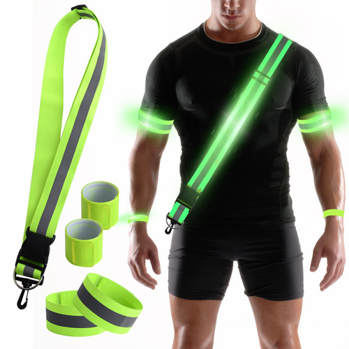 Jaxbo Reflective Running Gear, High Visibility Reflective Sash for Walking at Night,Perfect Substitution Reflective Vest Running Gear for Men Women Kids Jaxbo Reflective Running Gear, High Visibility Reflective Sash for Walking at Night,Perfect Substitution Reflective Vest Running Gear for Men Women Kids