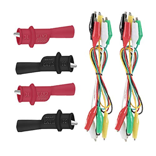 Alligator Clip - Crocodile Clamp Set for Insulated MultiMeter Test Lead Meter Probe(14pcs)