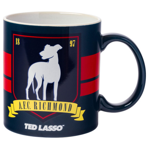 Silver Buffalo Ted Lasso Richmond Crest Logo Ceramic Mug, 20 Ounces