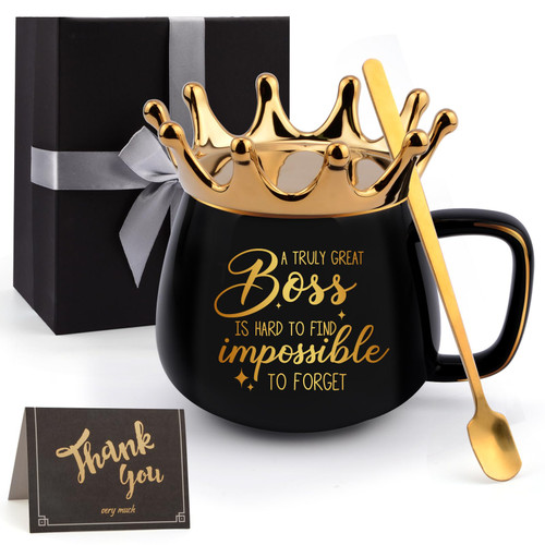 Boss Gifts for Women, Gifts for Boss Lady, Thank You Gifts for Women Boss Lady Gifts Office Birthday Christmas Appreciation Gifts for Boss Female Women Crown Coffee Mug with Gift Cards Boss Gifts for Women, Gifts for Boss Lady, Thank You Gifts for Women Boss Lady Gifts Office Birthday Christmas Appreciation Gifts for Boss Female Women Crown Coffee Mug with Gift Cards