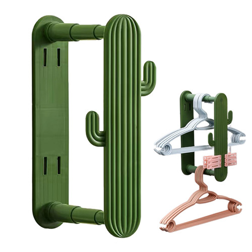 Hanger Organizer, Washing Machine Hanger Storage Rack,Closet Laundry Room Self-Adhesive Hanger Stacker