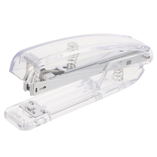 VILLCASE 1pc Transparent Stapler Desk Staplers Manual Stapler Cut Stapler Heavy- Duty Staplers Effort Desk Stapler Book Stapler Staplers for Desk Office Desktop Plastic Stationery