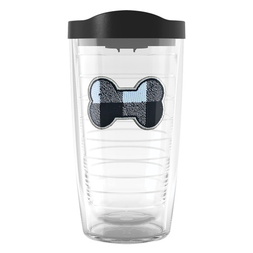 Tervis Plaid Bone Made in USA Double Walled Insulated Tumbler Travel Cup Keeps Drinks Cold & Hot, 16oz, Classic