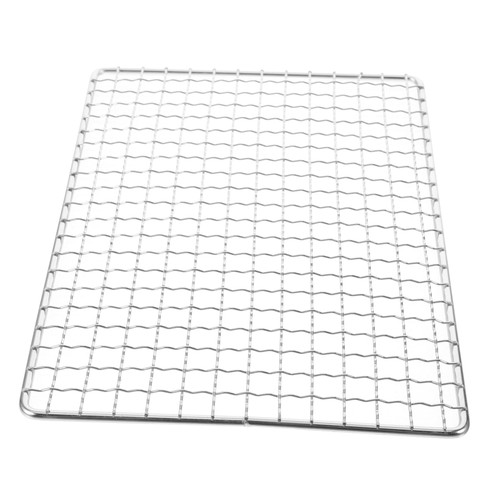 JEWEDECO 1 Pc Stainless Steel Grill Stainless Steel Mesh Mat Multipurpose Tool Smoker Mesh Grate BBQ Grilling Basket BBQ Grid Multitools Portable BBQ Barbecue Mesh Bag Charcoal Vegetable