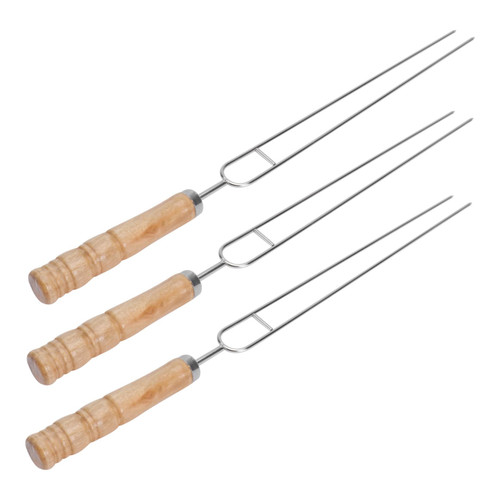 Yardwe 3pcs Marshmallow Roasting Forks Barbecue Forks Marshmallow Sticks Roasting Sticks Kebab Barbecue Stick Bamboo