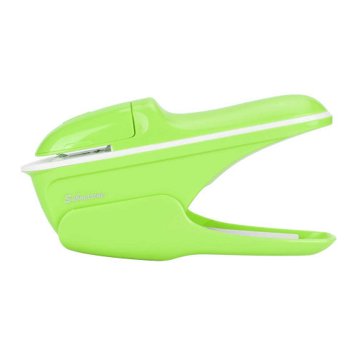 MOUMOUTEN Stapleless Stapling Machine, Eco Friendly Hand Stapleless Stapler, Mini Cute Book Stapler No Required Stapleless Stapler Paper Stapling Stapler Without Staple(Green)