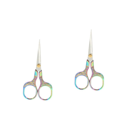 COHEALI 2pcs Stainless Steel Scissors Clothing Scissors Needlework Scissors Thread Shears Dressmaking Scissors Trimming Shears Trimming Scissors Sewing Small Scissors Student Portable