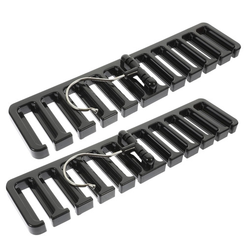 OKUMEYR 2pcs Belt Organizer Clothes Hanger Clothes Rack Ties Black Tie Hook Scarf Organizer Scarf Rack Multi-Slot Scarf Hanger Tie Hanging Racks Belt Rack Hanger Abs Bow Tie Multifunction