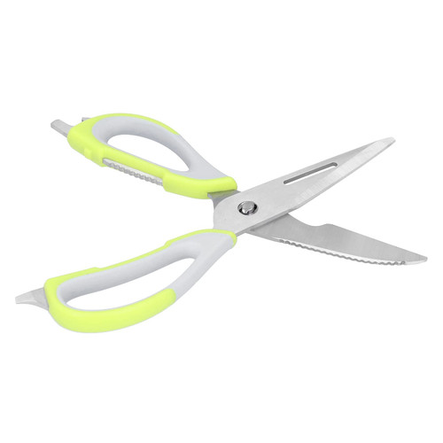 Kitchen Scissors, Detachable Kitchen Shears Multifunctional Stainless Steel Seafood Food Scissors Shears for Home Kitchen(Green)