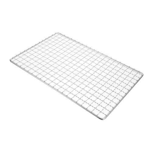ORFOFE 1 Pc Stainless Steel Grill multitools Grilling Grid Picnic BBQ Grid Stainless Steel mesh mat Roasting Rack Multipurpose Tool BBQ Grilling Basket Portable Barbecue Grid Mat