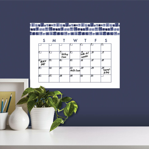 RoomMates RMK4879SCM Watercolor Monthly Calendar Dry Erase Peel and Stick Wall Decals