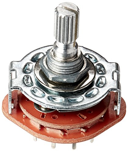 2 Pcs 1P11T 1 Pole 11 Position 6mm Shaft Band Selector Rotary Switch