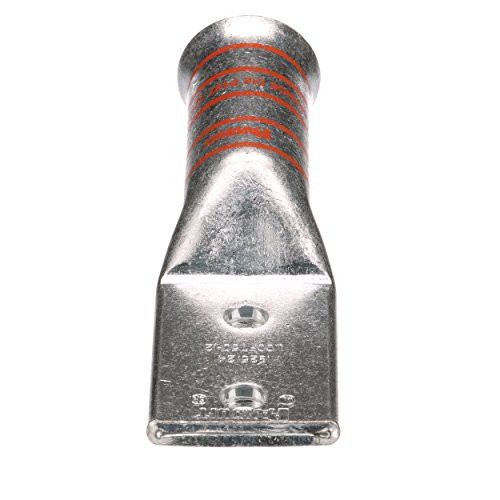 Panduit LCCF4/0-12-X Flex Conductor Copper Compression Lug, 2 Hole, 4/0 AWG, Flared Barrel, 1/2-Inch Stud