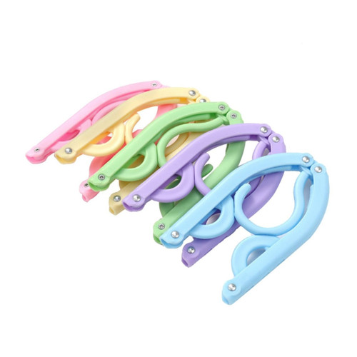 AOKWAWALIY 10PCS collapsable Hangers for Clothes Folding Drying Rack Collapsible Clothing Rack Travel Hangers Folding Hangers Plastic Hangers Foldable Rack Travel Accessories Portable
