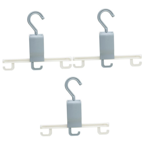 Amosfun 3pcs Pants Organizer for Closet Trouser Organizer Pants Hanger Rack Pants Hanger Organizer Trouser Rack