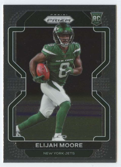 2021 Panini Prizm #346 Elijah Moore RC Rookie New York Jets NFL Football Trading Card 2021 Panini Prizm #346 Elijah Moore RC Rookie New York Jets NFL Football Trading Card