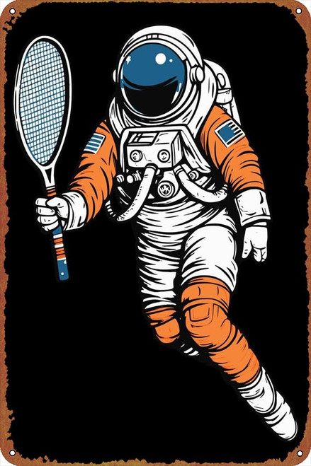 Badminton Shuttlecock Sports posters Tin Signs Retro Metal Movie Tins for Bar Pub Home Cafes Wall Decor, 8X12 Inch (20X30 CM)