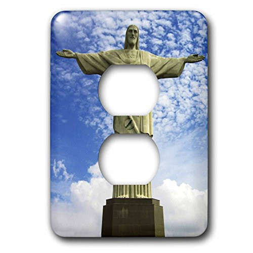 3dRose lsp_50214_6 Jesus Statue Rio De Jankier Outlet Cover