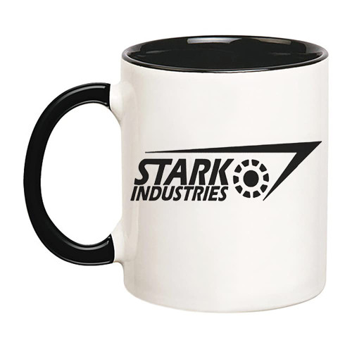 Fonhark - Iron Man Mug, Stark Industries Logo Mug, Tony Stark Coffee Mug, 11 Oz Novelty Coffee Mug/Cup