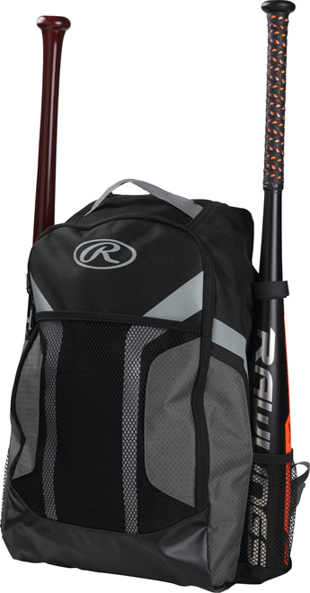Rawlings | R200 Players Backpack Equipment Bag | Baseball & Softball | Youth,Grey