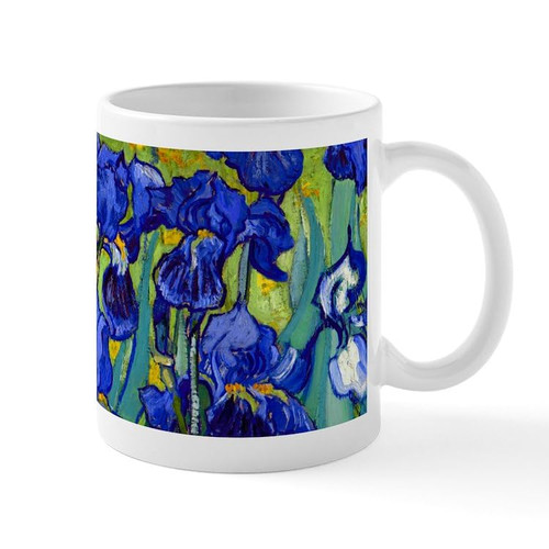 CafePress Van Gogh Irises 1889 Mug 11 oz (325 ml) Ceramic Coffee Mug