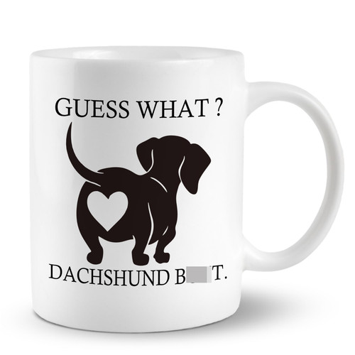 PUHEI Guess What Dachshund Coffee Mug Ceramic, Dachshund Weiners Gifts For Women, Dog Mom Lover Gift For Dog Owners Women Mug Cup Tea Cup 11oz PUHEI Guess What Dachshund Coffee Mug Ceramic, Dachshund Weiners Gifts For Women, Dog Mom Lover Gift For Dog Owners Women Mug Cup Tea Cup 11oz