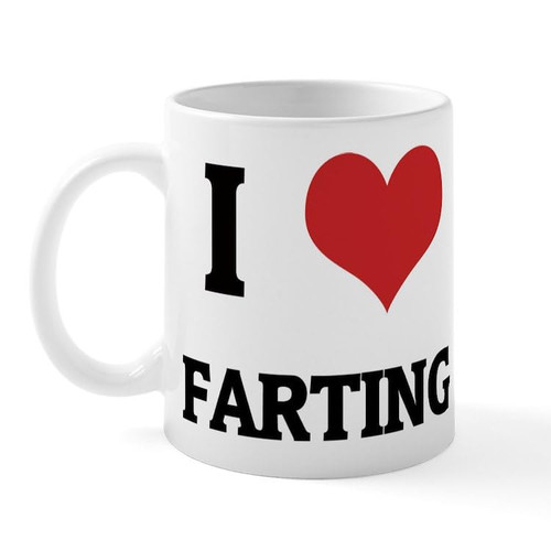 CafePress I Love Farting Mug 11 oz (325 ml) Ceramic Coffee Mug