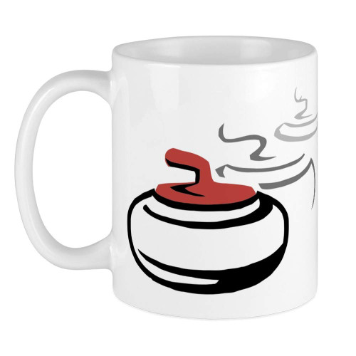 CafePress Curling Stone Mug Mugs Ceramic Coffee Mug, Tea Cup 11 oz