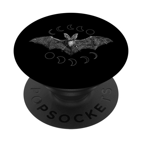 Phases of the Moon Vampire Bat Goth Lunar Witch Wicca Witchy PopSockets Standard PopGrip