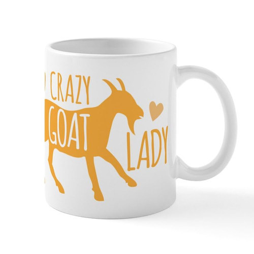 CafePress Crazy Goat Lady Mugs 11 oz (325 ml) Ceramic Coffee Mug