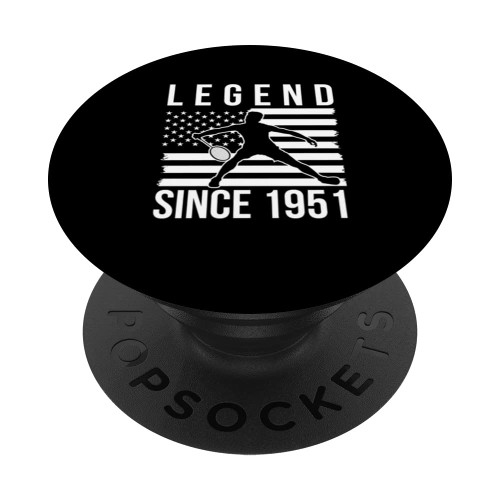 Legend Badminton Player Since 1951 Badminton Shuttlecock PopSockets Swappable PopGrip