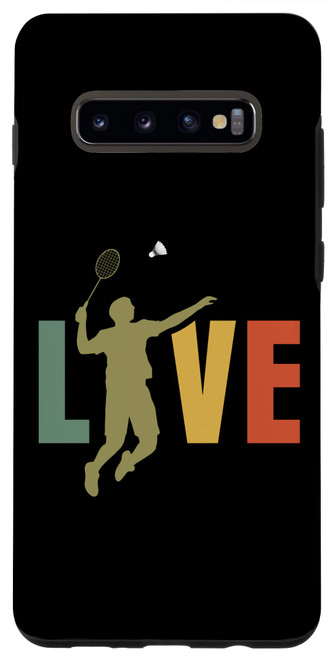 Galaxy S10+ Love Badminton | Racket Shuttlecock | Badminton Player Case