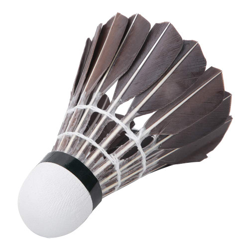 Gazaar Goose Feather Badminton Shuttlecock Sport Shuttlecock Black Badminton 12-Pack Goose Feather Badminton Shuttlecocks Sport Training Hight Speed Blackblack (Black)