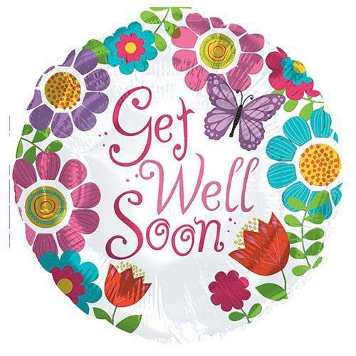 CTI 117808 GET WELL SOON GIRL, 17", Multicolored